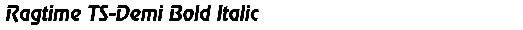 Ragtime TS-Demi Bold Italic image